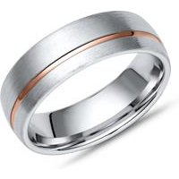 🦚 Bicolorer Herrenring Silber rosé gravierbar 🦚 Bicolorer Herrenring Silber rosé gravierbar