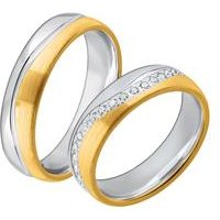 🦚 Eheringe bicolor 925er Silber gravierbar 🦚 Eheringe bicolor 925er Silber gravierbar