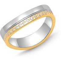 🦚 925er Silber Ring teilvergoldet Zirkonia 🦚 925er Silber Ring teilvergoldet Zirkonia