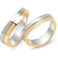 🦚 Trauringe Sterlingssilber teilvergoldet 🦚 Trauringe Sterlingssilber teilvergoldet