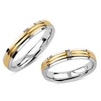 🦚 Eheringe aus teilvergoldetem Sterlingsilber, gravierbar 🦚 Eheringe aus teilvergoldetem Sterlingsilber, gravierbar