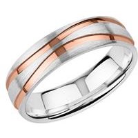 🦚 Gravierbarer 925er Silbering für Herren, rosévergoldet 🦚 Gravierbarer 925er Silbering für Herren, rosévergoldet