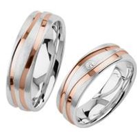 🦚 Gravierbare Trauringe aus Sterlingsilber, rosévergoldet 🦚 Gravierbare Trauringe aus Sterlingsilber, rosévergoldet