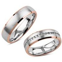 🦚 Trauringset aus Sterlingsilber, rosé, gravierbar 🦚 Trauringset aus Sterlingsilber, rosé, gravierbar