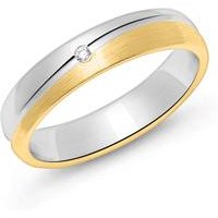 🦚 Damenring aus Sterlingsilber, teilvergoldet, mattiert 🦚 Damenring aus Sterlingsilber, teilvergoldet, mattiert