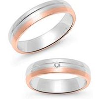 🦚 Partnerringe aus Sterlingsilber, rosévergoldet 🦚 Partnerringe aus Sterlingsilber, rosévergoldet