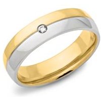 🦚 Edelstahlring vergoldet 6mm mit Zirkonia 🦚 Edelstahlring vergoldet 6mm mit Zirkonia