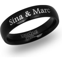 🦚 Schwarzer Edelstahlring inkl. Lasergravur 🦚 Schwarzer Edelstahlring inkl. Lasergravur