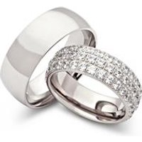 🦚 Trauringe Edelstahl Eheringe Zirkonia Gravur 🦚 Trauringe Edelstahl Eheringe Zirkonia Gravur