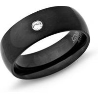 🦚 Geschwärzter (IBP) Ring Edelstahl 7mm Zirkonia 🦚 Geschwärzter (IBP) Ring Edelstahl 7mm Zirkonia