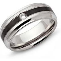 🦚 Geschwärzter Edelstahlring mit Zirkonia 🦚 Geschwärzter Edelstahlring mit Zirkonia