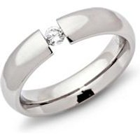 🦚 Modischer Edelstahlspannring Zirkonia 5mm 🦚 Modischer Edelstahlspannring Zirkonia 5mm