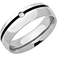 🦚 Glänzender Edelstahlring Zirkonia Lack 6mm 🦚 Glänzender Edelstahlring Zirkonia Lack 6mm