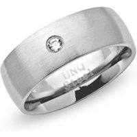 🦚 Ring Edelstahl schlicht rund 7 mm Zirkonia 🦚 Ring Edelstahl schlicht rund 7 mm Zirkonia