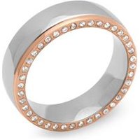 🦚 Edelstahlring Zirkonia vergoldet 6mm breit 🦚 Edelstahlring Zirkonia vergoldet 6mm breit