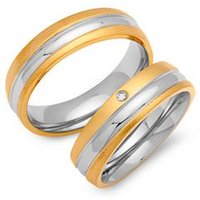 🦚 Eheringe Edelstahl 6mm mit Zirkonia 🦚 Eheringe Edelstahl 6mm mit Zirkonia