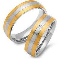 🦚 Eheringe Edelstahl 6mm mit Zirkonia 🦚 Eheringe Edelstahl 6mm mit Zirkonia