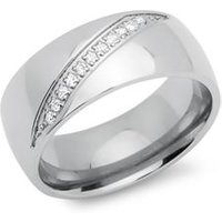 🦚 Ring Edelstahl 8mm Zirkonia 🦚 Ring Edelstahl 8mm Zirkonia