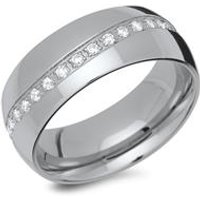🦚 Edelstahl Ring poliert mit Zirkonia 🦚 Edelstahl Ring poliert mit Zirkonia