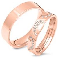 🦚 Rosévergoldete Partnerringe aus Edelstahl 🦚 Rosévergoldete Partnerringe aus Edelstahl