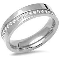 🦚 Edelstahl Damenring rundum Steinbesatz 🦚 Edelstahl Damenring rundum Steinbesatz