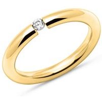 🦚 Vergoldeter Edelstahl Damenring mit Stein 🦚 Vergoldeter Edelstahl Damenring mit Stein