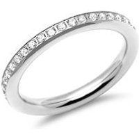 🦚 Polierter Damen Edelstahlring mit Steinen 🦚 Polierter Damen Edelstahlring mit Steinen