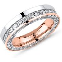 🦚 Ring Zirkonia zweifarbig 4,5 mm breit 🦚 Ring Zirkonia zweifarbig 4,5 mm breit
