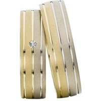 🦚 Eheringe Gelb- und Weißgold 6mm 🦚 Eheringe Gelb- und Weißgold 6mm