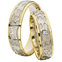 🦚 Eheringe Weiß- und Gelbgold 6mm 🦚 Eheringe Weiß- und Gelbgold 6mm