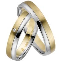 🦚 Eheringe Gelb- und Weißgold 4mm 🦚 Eheringe Gelb- und Weißgold 4mm