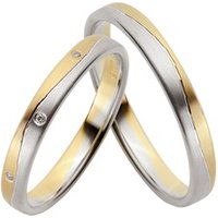 🦚 Trauringe Gelb-Weißgold 3mm 🦚 Trauringe Gelb-Weißgold 3mm