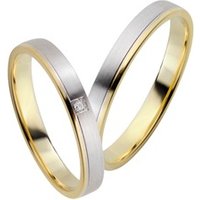 🦚 Eheringe Gelb-Weißgold 3mm 🦚 Eheringe Gelb-Weißgold 3mm