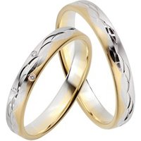 🦚 Eheringe Gelb-Weißgold 3,5mm 🦚 Eheringe Gelb-Weißgold 3,5mm