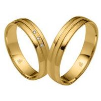 🦚 Trauringe aus Gold mit 3 Diamanten 🦚 Trauringe aus Gold mit 3 Diamanten