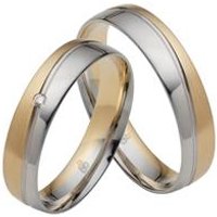 🦚 Trauringe aus Gelb- und Weißgold mit Brillant 🦚 Trauringe aus Gelb- und Weißgold mit Brillant