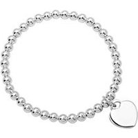 🦚 925 Silber Perlenarmband mit Herzcharm 🦚 925 Silber Perlenarmband mit Herzcharm