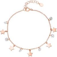 🦚 925er Silber Armband Sterne Zirkonia rosévergoldet 🦚 925er Silber Armband Sterne Zirkonia rosévergoldet