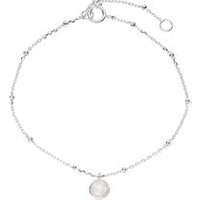 🦚 925er Silber Armband für Damen mit Schmuckstein, weiß 🦚 925er Silber Armband für Damen mit Schmuckstein, weiß