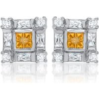 🦚 Moderne Ohrstecker 925 Silber Zirkonia 🦚 Moderne Ohrstecker 925 Silber Zirkonia