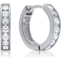 🦚 Moderne Silbercreolen mit Zirkonia 🦚 Moderne Silbercreolen mit Zirkonia