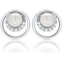 🦚 Glänzende Perlen Ohrstecker 925 Sterling Silber 🦚 Glänzende Perlen Ohrstecker 925 Sterling Silber