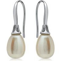 🦚 Glänzende Perlen Ohrhänger 925 Sterling Silber 🦚 Glänzende Perlen Ohrhänger 925 Sterling Silber