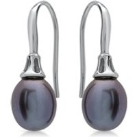 🦚 Glänzende Perlen Ohrhänger 925 Sterling Silber 🦚 Glänzende Perlen Ohrhänger 925 Sterling Silber