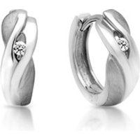 🦚 925 Silbercreolen Klappverschluss mit Zirkonia 🦚 925 Silbercreolen Klappverschluss mit Zirkonia