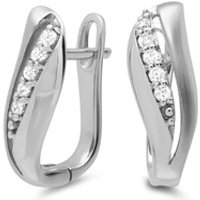 🦚 Moderne Ohrringe 925er Silber Zirkonia 🦚 Moderne Ohrringe 925er Silber Zirkonia