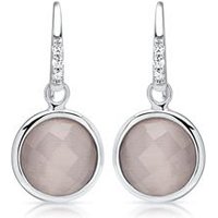 🦚 Polierte 925 Silber Ohrhänger mit Cat Eye Perle 🦚 Polierte 925 Silber Ohrhänger mit Cat Eye Perle