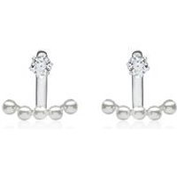 🦚 Ear Jackets Zirkonia Perlen 925er Silber 🦚 Ear Jackets Zirkonia Perlen 925er Silber