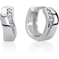 🦚 Moderne Klappcreolen aus 925er Silber Zirkonia 🦚 Moderne Klappcreolen aus 925er Silber Zirkonia