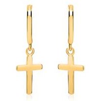 🦚 Klappcreolen Kreuze aus 925er Silber vergoldet 🦚 Klappcreolen Kreuze aus 925er Silber vergoldet